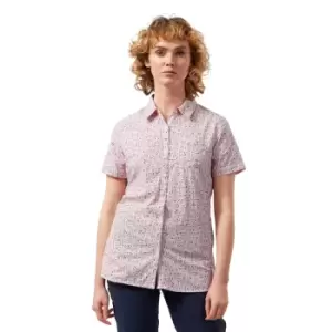 Craghoppers Womens NosiLife Tayma Short Sleeve Walking Shirt 12 - Bust 36' (91cm)