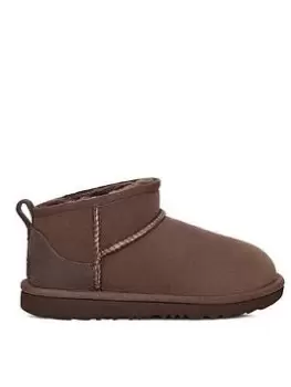 UGG Kids Classic Ultra Mini Classic Boot, Brown, Size 12 Younger