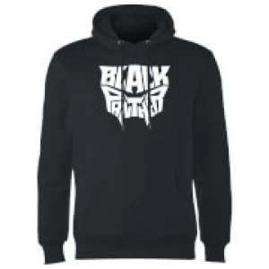 Black Panther Worded Emblem Hoodie - Black