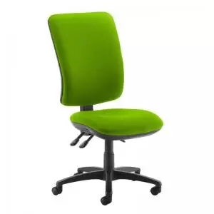 Senza extra high back operator chair with no arms - Madura Green