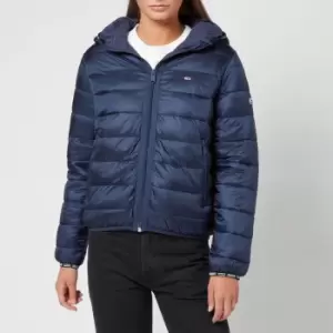 Tommy Jeans Womens Tjw Quilted Tape Hooded Jacket - Twilight Navy - S