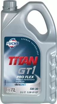 FUCHS TITAN GT1 FLEX 23 5W30 ENGINE OIL LUBRICANT XTL 5 LITRE ACEA C3 ACEA C2