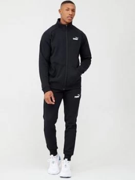 Puma Clean Sweat Tracksuit - Black, Size L, Men