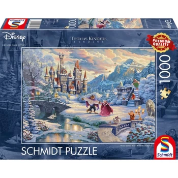 Thomas Kinkade: Disney Beauty & the Beast Winter Enchantment (2021 Edition) - 1000 Pieces