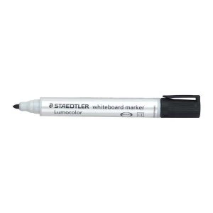 Staedtler Lumocolor 351 2mm Bullet Tip Whiteboard Marker Black 1 x Pack of 10