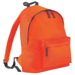 Bagbase Fashion Backpack (18 Litres) (pack Of 2) (one Size, Orange/Graphite Grey)