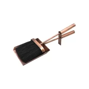 Fireside Brush and Shovel Set Copper