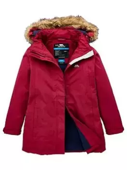 Trespass Girls Fame Longer Length Padded Jacket - Purple, Purple, Size 11-12 Years, Women