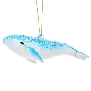 Sass & Belle Glitter Humpback Whale Shaped Bauble