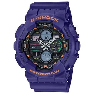 Casio G-SHOCK Boombox-Inspired Analog-Digital Watch GA-140-6A - Purple