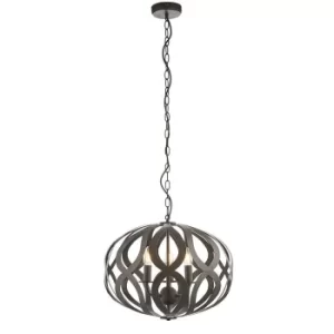 Sirolo 3 Light Ceiling Pendant Antique Bronze Paint, E14