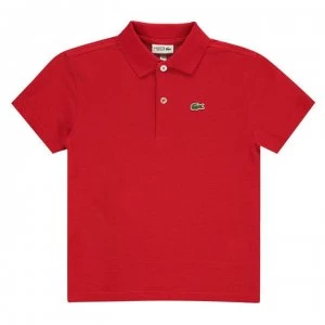 Lacoste Junior Boys Basic Regular Polo Shirt - Red