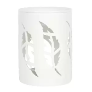 White Feather Cut Oil Burner