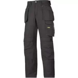Snickers Mens Ripstop Workwear Trousers (38S) (Black/ Black) - Black/ Black