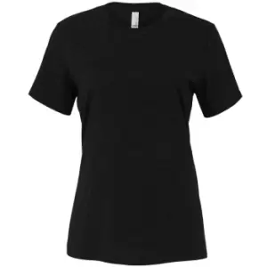 Bella + Canvas Womens/Ladies CVC Relaxed Fit T-Shirt (XL) (Black Heather)