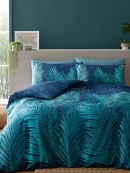 Catherine Lansfield Tropical Palm Duvet Cover Set - Green