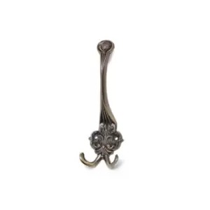 GTV Triple Hat Coat Hanger Hook Door Wall Bath Retro - Antique, Pack of 6