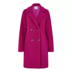 Yumi Pink Teddy Bear Coat - Pink