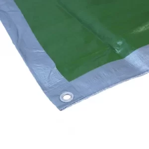 FAITHFULL Heavy Duty Green Tarpaulin -18ft x 18ft (5400mm x 5400mm)