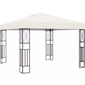 Gazebo 3x3 m Cream Fabric vidaXL - Cream