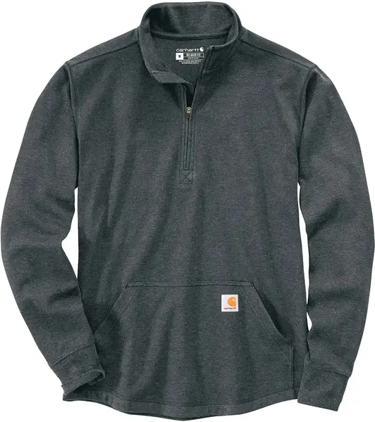 Carhartt Half Zip Thermal Longsleeve Shirt, grey, Size 2XL