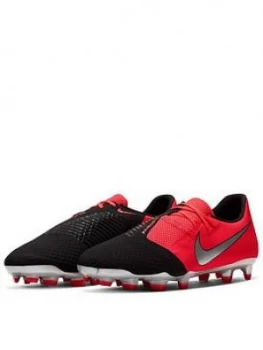 Nike Phantom Academy Venom Firm Ground Football Boots - Red/Black, Size 7, Men