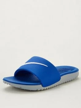 Nike Childrens Kawa Slider - Cobalt/White, Cobalt/White, Size 2.5