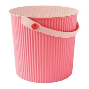 Omnioutil Storage Bucket & Lid Large Flamingo Pink LT Pink