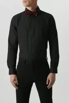 Mens Black Slim Fit Dress Shirt