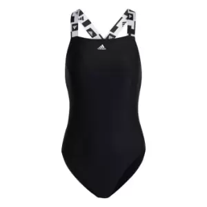 adidas Tape Swimsuit Womens - Black