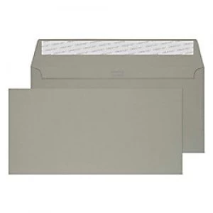 Creative Mid Coloured Envelopes DL+ Peel & Seal 114 x 229mm Plain 120 gsm Storm Grey Pack of 500