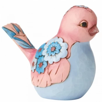 Mauve and Blue Bird Figurine by Jim Shore