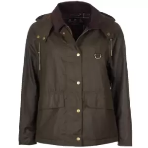 Barbour Womens Avon Wax Jacket Olive/Classic 12