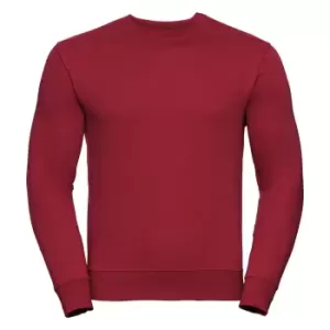 Russell Mens Authentic Sweatshirt (Slimmer Cut) (L) (Classic Red)