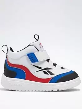 Reebok Weebok Storm X Shoes, White/Blue, Size 5 Younger, Women