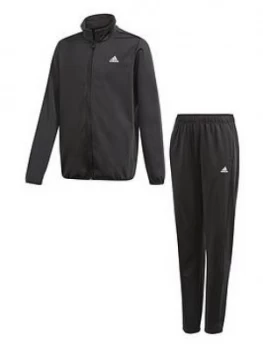 adidas Boys TR Tracksuit - Black, Size 7-8 Years