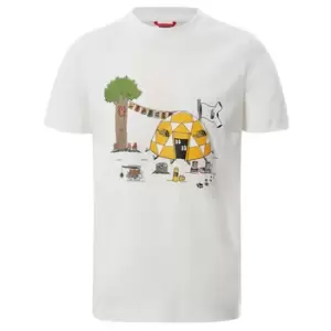 The North Face GRAPHIC TEE boys's Childrens T shirt in White - Sizes 12 years,14 years,6 years