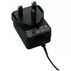 R-TECH 857078 AC/DC Adapter 12dc 1amp UK Plug Top