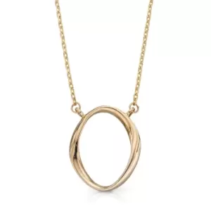 JG Signature 9ct Gold Oval Twist Necklace