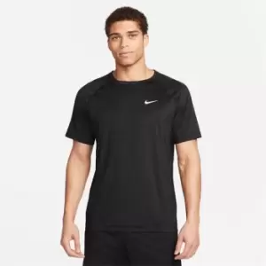 Nike Dri-FIT Ready Mens Short-Sleeve Fitness Top - Black