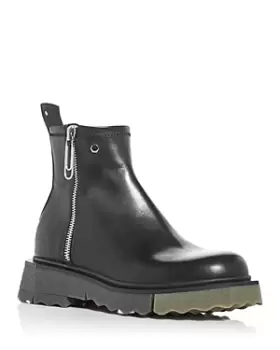 Off-White Mens Sponge Zip Up Boots