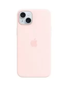 Apple iPhone 15 Plus Light Pink Silicone Case With Magsafe