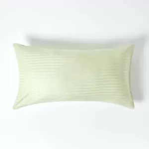 Sage Green Egyptian Cotton Ultrasoft Housewife Pillowcase 330 Thread Count, King Size - Sage Green - Sage Green - Homescapes