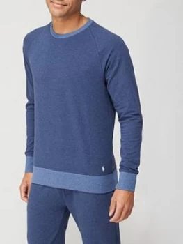 Polo Ralph Lauren Fleece Sleep Sweatshirt - Blue Size S, Men