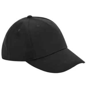 Beechfield Childrens/Kids Organic Cotton 5 Panel Baseball Cap (One Size) (Black)