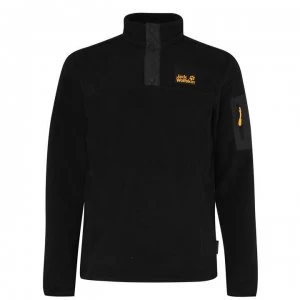 Jack Wolfskin Snap Quadrant Fleece - Black 6000 SMU