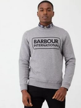 Barbour International Large Logo Sweatshirt - Grey Marl