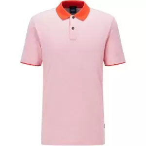 Boss Boss Plater Short Sleeve Polo Shirt Mens - Orange