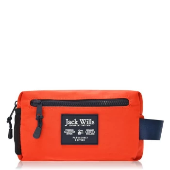 Jack Wills Thorney Wash Bag - Orange