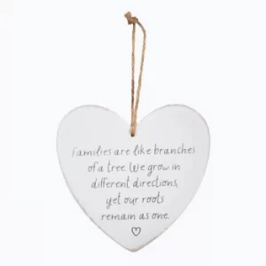 Sass & Belle Families Are Like Braches Heart Plaque